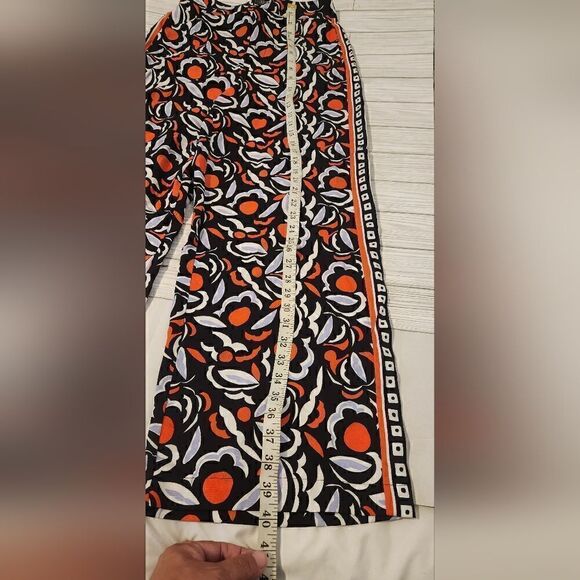 Anthropologie Breezy Straight Red Motif Pants Size 6 - Picture 8 of 16